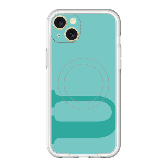 スリムプロテクションプレミアムケース with MagSafe［ オリジナル - initial color - U light green ］