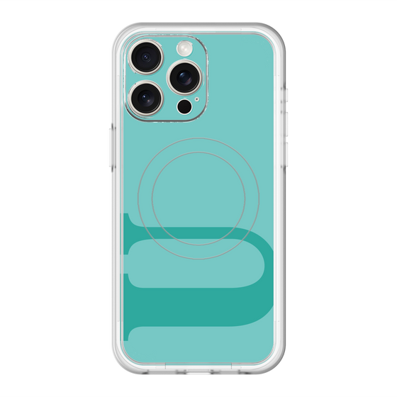 スリムプロテクションプレミアムケース with MagSafe［ オリジナル - initial color - U light green ］