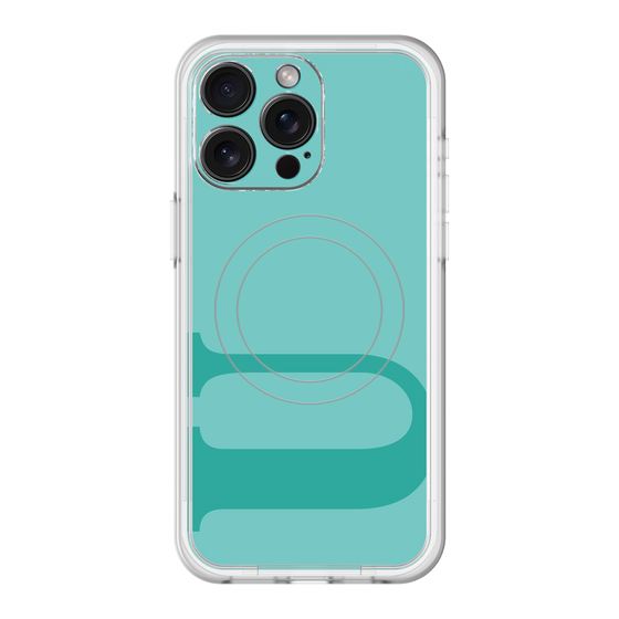 スリムプロテクションプレミアムケース with MagSafe［ オリジナル - initial color - U light green ］