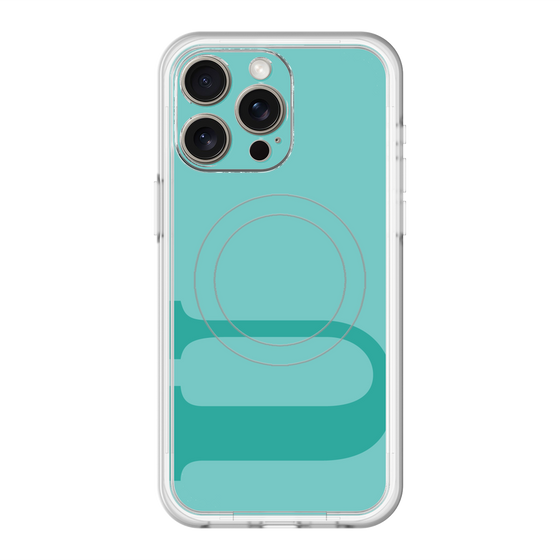 スリムプロテクションプレミアムケース with MagSafe［ オリジナル - initial color - U light green ］