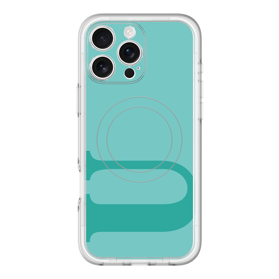 スリムプロテクションプレミアムケース with MagSafe［ オリジナル - initial color - U light green ］