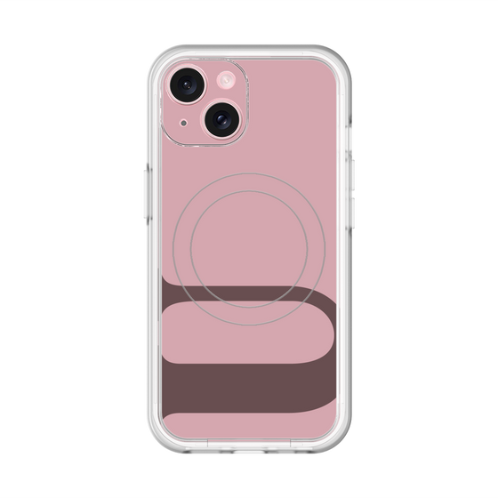 スリムプロテクションプレミアムケース with MagSafe［ オリジナル - initial color - U dusty pink ］