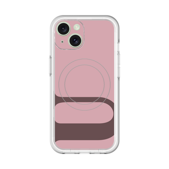 スリムプロテクションプレミアムケース with MagSafe［ オリジナル - initial color - U dusty pink ］