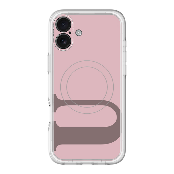 スリムプロテクションプレミアムケース with MagSafe［ オリジナル - initial color - U dusty pink ］