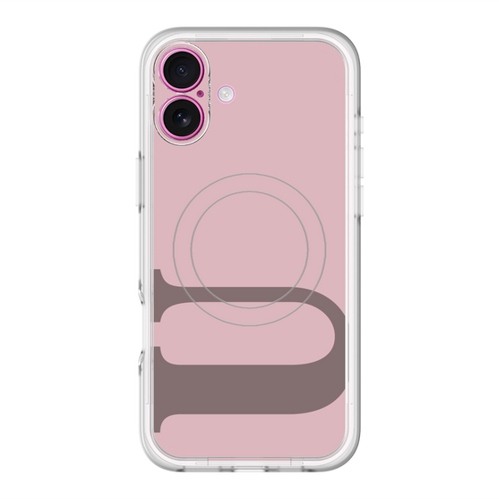 スリムプロテクションプレミアムケース with MagSafe［ オリジナル - initial color - U dusty pink ］