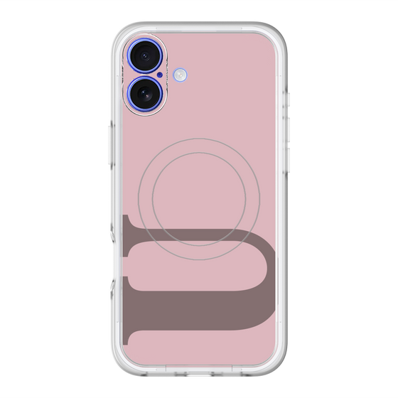 スリムプロテクションプレミアムケース with MagSafe［ オリジナル - initial color - U dusty pink ］