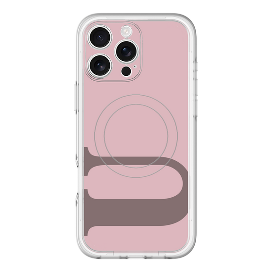 スリムプロテクションプレミアムケース with MagSafe［ オリジナル - initial color - U dusty pink ］