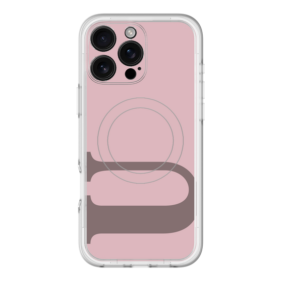 スリムプロテクションプレミアムケース with MagSafe［ オリジナル - initial color - U dusty pink ］