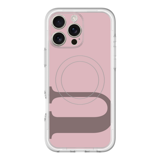 スリムプロテクションプレミアムケース with MagSafe［ オリジナル - initial color - U dusty pink ］
