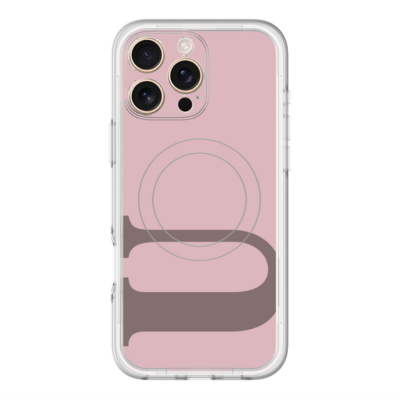 スリムプロテクションプレミアムケース with MagSafe［ オリジナル - initial color - U dusty pink ］