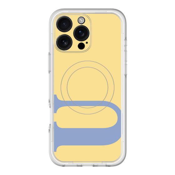 スリムプロテクションプレミアムケース with MagSafe［ オリジナル - initial color - U yellow ］