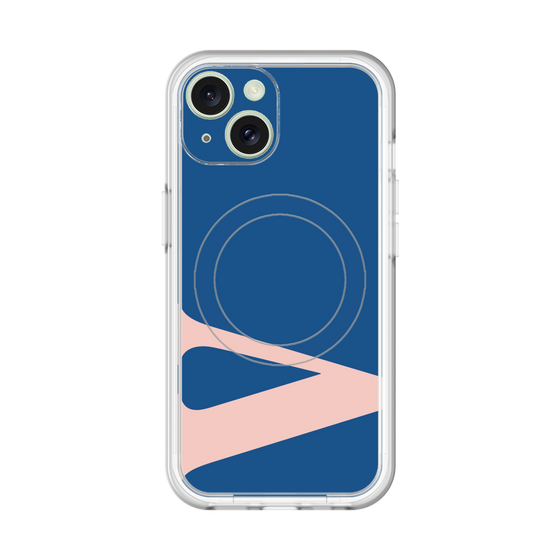 スリムプロテクションプレミアムケース with MagSafe［ オリジナル - initial color - V navy ］