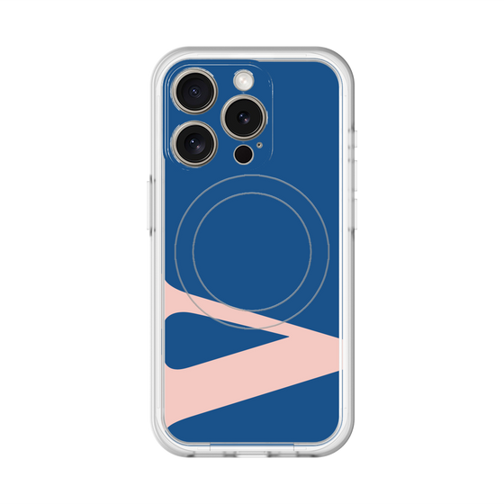 スリムプロテクションプレミアムケース with MagSafe［ オリジナル - initial color - V navy ］