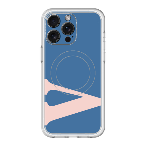スリムプロテクションプレミアムケース with MagSafe［ オリジナル - initial color - V navy ］
