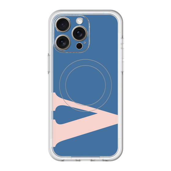 スリムプロテクションプレミアムケース with MagSafe［ オリジナル - initial color - V navy ］