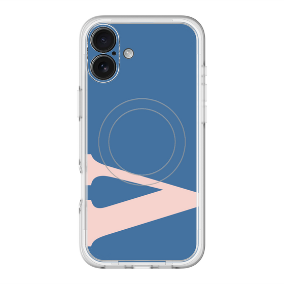 スリムプロテクションプレミアムケース with MagSafe［ オリジナル - initial color - V navy ］