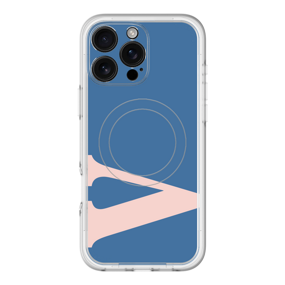 スリムプロテクションプレミアムケース with MagSafe［ オリジナル - initial color - V navy ］