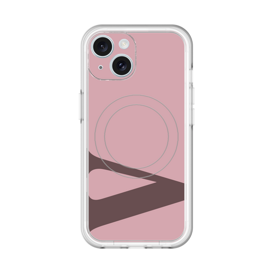 スリムプロテクションプレミアムケース with MagSafe［ オリジナル - initial color - V dusty pink ］