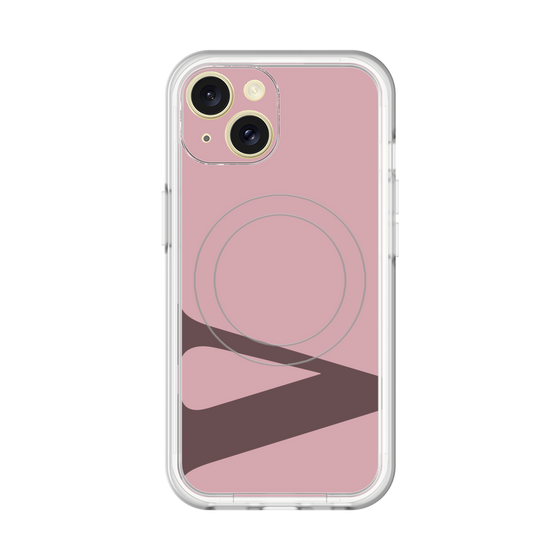 スリムプロテクションプレミアムケース with MagSafe［ オリジナル - initial color - V dusty pink ］