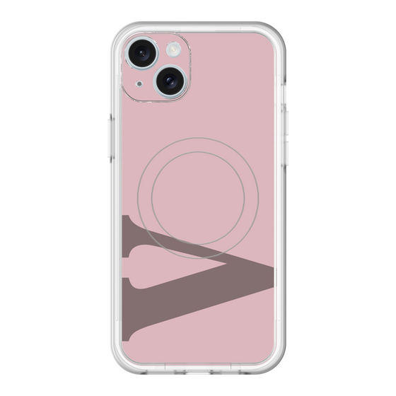 スリムプロテクションプレミアムケース with MagSafe［ オリジナル - initial color - V dusty pink ］