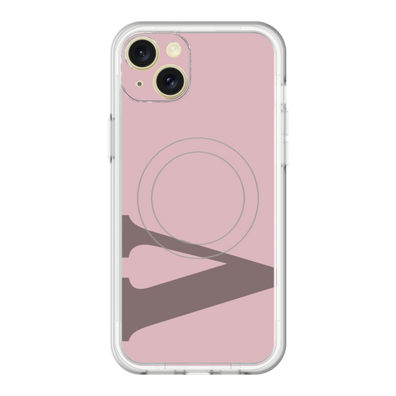 スリムプロテクションプレミアムケース with MagSafe［ オリジナル - initial color - V dusty pink ］