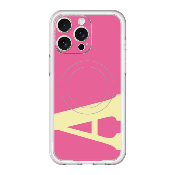 スリムプロテクションプレミアムケース with MagSafe［ オリジナル - initial color - A pink ］