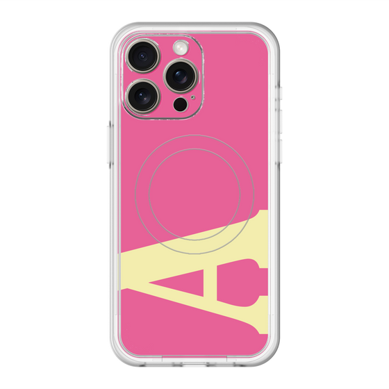 スリムプロテクションプレミアムケース with MagSafe［ オリジナル - initial color - A pink ］