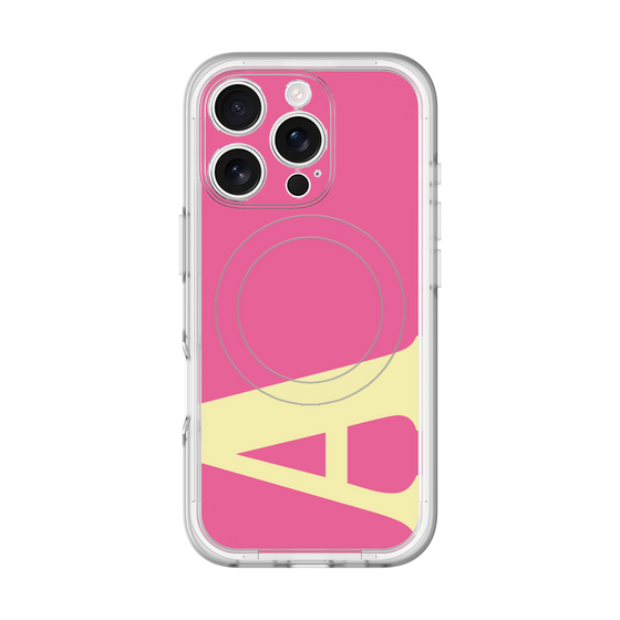 スリムプロテクションプレミアムケース with MagSafe［ オリジナル - initial color - A pink ］