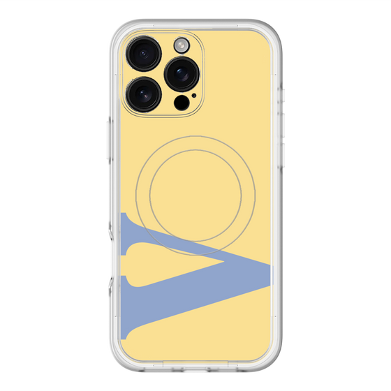スリムプロテクションプレミアムケース with MagSafe［ オリジナル - initial color - V yellow ］