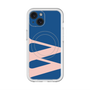 スリムプロテクションプレミアムケース with MagSafe［ オリジナル - initial color - W navy ］