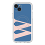 スリムプロテクションプレミアムケース with MagSafe［ オリジナル - initial color - W navy ］