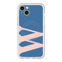 スリムプロテクションプレミアムケース with MagSafe［ オリジナル - initial color - W navy ］