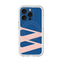 スリムプロテクションプレミアムケース with MagSafe［ オリジナル - initial color - W navy ］