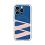 スリムプロテクションプレミアムケース with MagSafe［ オリジナル - initial color - W navy ］