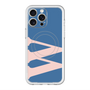 スリムプロテクションプレミアムケース with MagSafe［ オリジナル - initial color - W navy ］