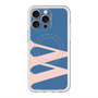 スリムプロテクションプレミアムケース with MagSafe［ オリジナル - initial color - W navy ］