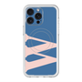 スリムプロテクションプレミアムケース with MagSafe［ オリジナル - initial color - W navy ］