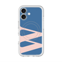 スリムプロテクションプレミアムケース with MagSafe［ オリジナル - initial color - W navy ］