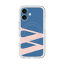 スリムプロテクションプレミアムケース with MagSafe［ オリジナル - initial color - W navy ］