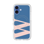 スリムプロテクションプレミアムケース with MagSafe［ オリジナル - initial color - W navy ］