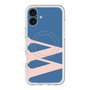 スリムプロテクションプレミアムケース with MagSafe［ オリジナル - initial color - W navy ］