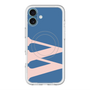 スリムプロテクションプレミアムケース with MagSafe［ オリジナル - initial color - W navy ］