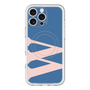 スリムプロテクションプレミアムケース with MagSafe［ オリジナル - initial color - W navy ］