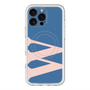 スリムプロテクションプレミアムケース with MagSafe［ オリジナル - initial color - W navy ］