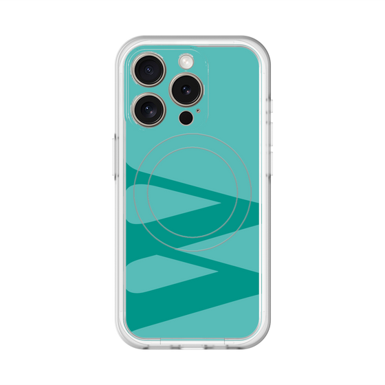 スリムプロテクションプレミアムケース with MagSafe［ オリジナル - initial color - W light green ］