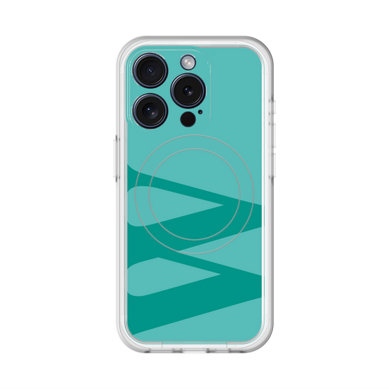 スリムプロテクションプレミアムケース with MagSafe［ オリジナル - initial color - W light green ］
