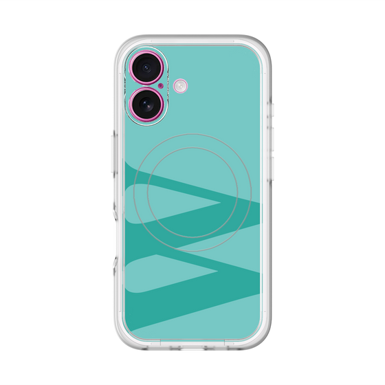 スリムプロテクションプレミアムケース with MagSafe［ オリジナル - initial color - W light green ］