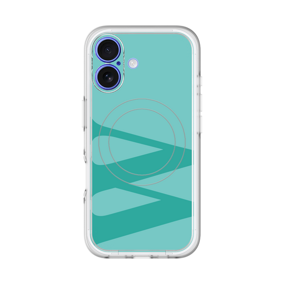 スリムプロテクションプレミアムケース with MagSafe［ オリジナル - initial color - W light green ］