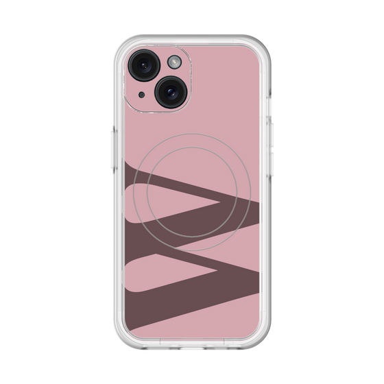 スリムプロテクションプレミアムケース with MagSafe［ オリジナル - initial color - W dusty pink ］