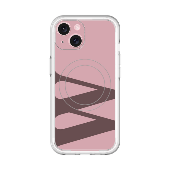 スリムプロテクションプレミアムケース with MagSafe［ オリジナル - initial color - W dusty pink ］
